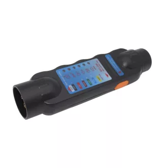   Vonóhorog, elektromos utánfutó teszter 7 pólusú, 12V 48015