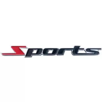 3D fém Sports autó logó