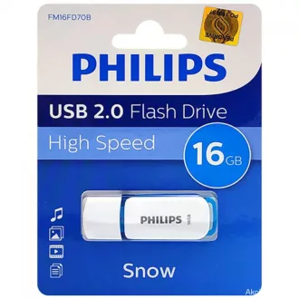 Philips Pendrive USB 3.0 16GB Snow Edition fehér-kék
