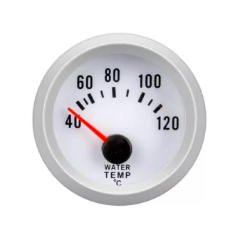   Fehér hátterű vízhőmérséklet mérő 12V 52mm - OR-LED7702