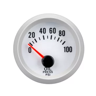 Olajnyomás mérőóra fekete számlappal 12V 52MM - LED7704