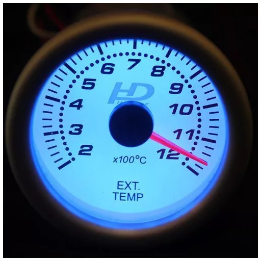 Fehér hátterű OR-LED7708 kipufogógáz hőmérséklet mérő