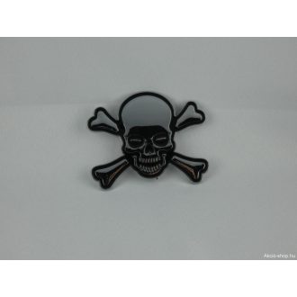 Öntapadó króm halálfej , koponya