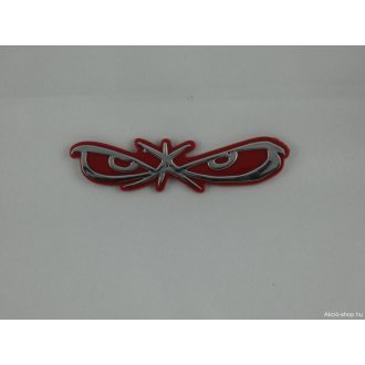 Öntapadó króm szemek piros-króm