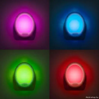   LED éjszakai fény, színváltós - Premium "Smooth" - 7 LED