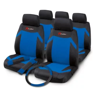 Üléshuzat, Kormányvédő, 2db.Biztonsági öv párna Kék