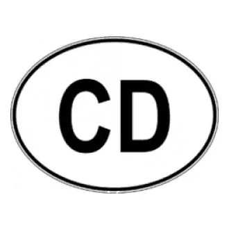 Matrica CD Szabvány méret fekete-fehér