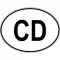 Matrica CD Szabvány méret fekete-fehér