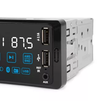   Fejegység "PhantomX" - 1 DIN - 4 x 50 W - gesztusvezérlés - BT - MP3 - AUX - USB