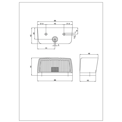 Ajba Rendszámtábla világítás