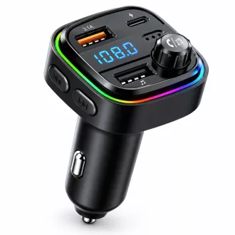  C26 Bluetooth kihangosító 5.3+EDR RGB- FM/Transmitter - 12/24V