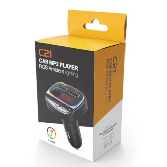 C21 Bluetooth kihangosító RGB - FM/Transmitter - 12/24V