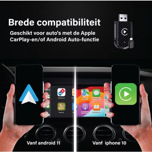 CarPlay 2in1 vezeték nélküli adapter IOS/ANDROID