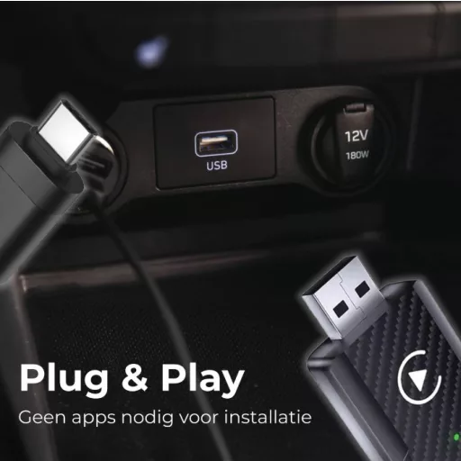 CarPlay 2in1 vezeték nélküli adapter IOS/ANDROID