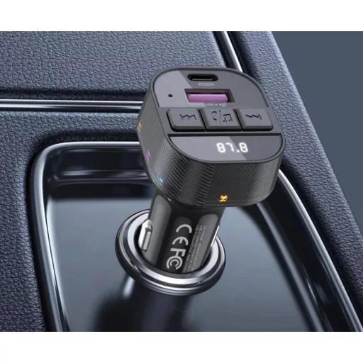 C51 Bluetooth kihangosító 5.3+RGB - FM/Transmitter PD 30W - 12/24V