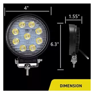 Munka lámpa autóra, járművekre 12V /9LED