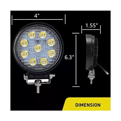 Munka lámpa autóra, járművekre 12V /9LED