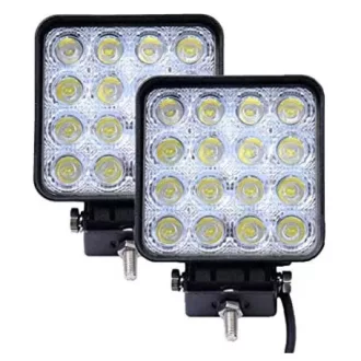 Munka lámpa autóra, járművekre 12V /16 Led szögletes