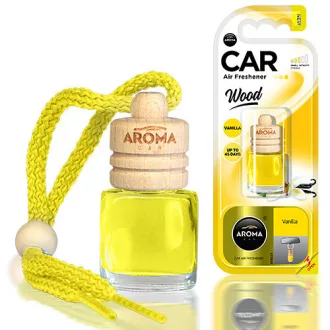 Aroma Car Illatosító, Wood, Vanilla, 6 ml