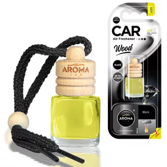 Aroma Car Illatosító, Wood, Black, 6 ml
