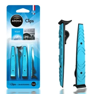 Aroma Car Illatosító Clips, Aqua, 4 db