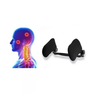 Ergonómikus autó fej és nyaktámla fekete GBS-100