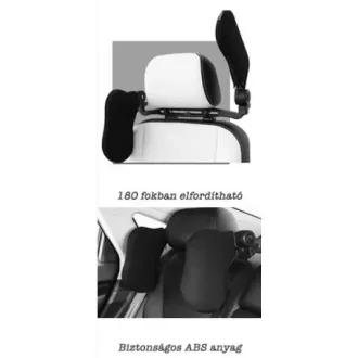Ergonómikus autó fej és nyaktámla fekete GBS-100