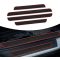 MaxSpeed Küszöbvédő PVC, Fekete Piros szegéllyel, 4db