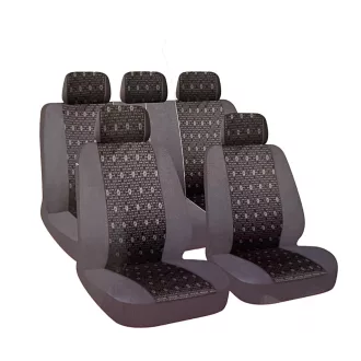 MaxSpeed Üléshuzat Szett, Fekete- Szürke, 9db-os