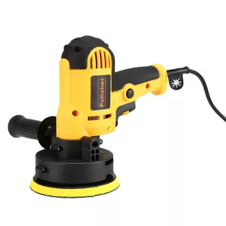 POLÍROZÓGÉP SZETT 220V 700W 125 MM 600-3700/MIN SÁRGA