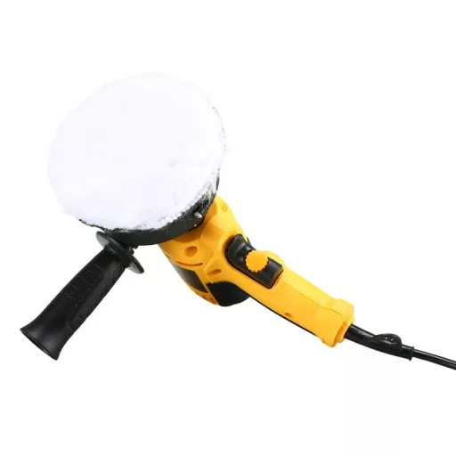 POLÍROZÓGÉP SZETT 220V 700W 125 MM 600-3700/MIN SÁRGA