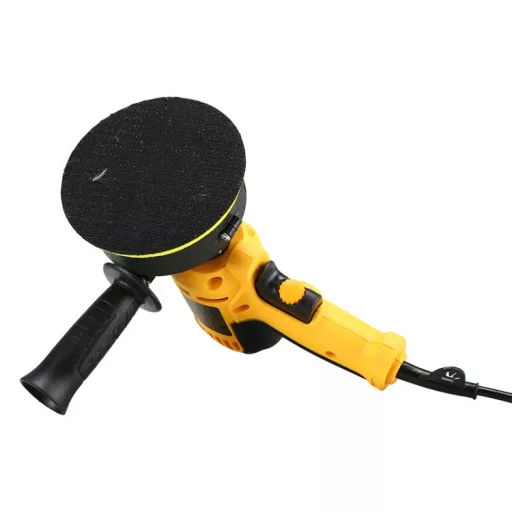 POLÍROZÓGÉP SZETT 220V 700W 125 MM 600-3700/MIN SÁRGA