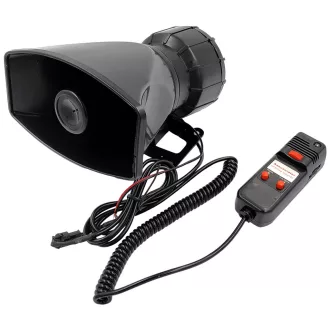 MaxSpeed Sziréna + Mikrofon, Két szólamú, 80W