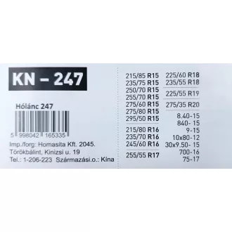 MaxSpeed Hólánc Kn247, 16mm
