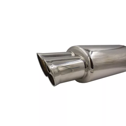 MaxSpeed Kipufogódob Dupla Ovál véggel, Króm