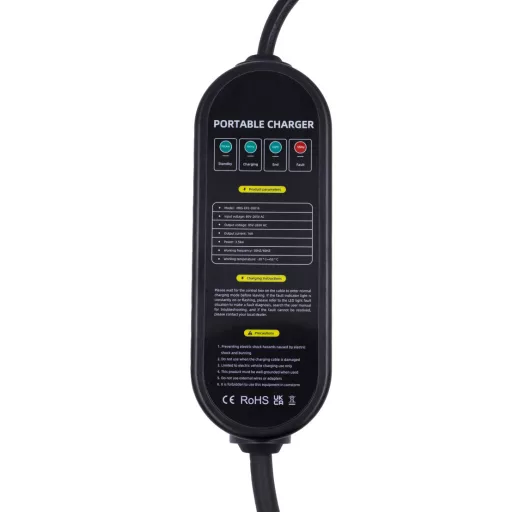 MaxSpeed, Elektromos Autó Ev Töltőkábel, 1 Fázis 16A 3,5KW, Ip54, Type2 5m