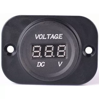 MaxSpeed Digitális Beépíthető Autós voltmérő, 9-30V