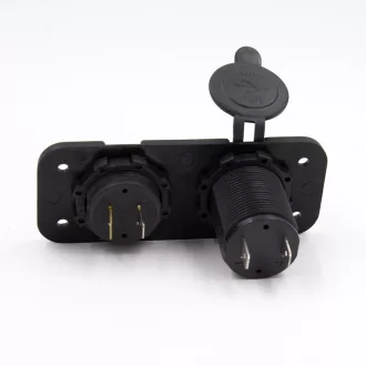   MAXSPEED USB ALJZAT DUPLA VOLTMÉRŐVEL DIGITÁLIS 12/24V SZERELHETŐ