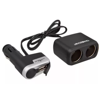 Incar, Wf-0097, Szivargyújtó elosztó, 2-es+USB
