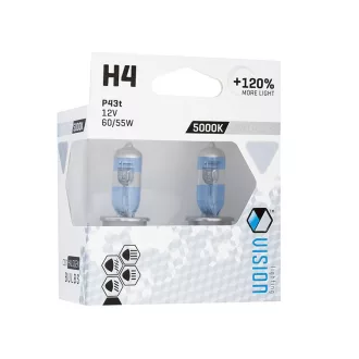  VISION IZZÓ HATÁRTALAN FEHÉR H4 12V 60 / 55W P43T U E4 + 120%, 2 DB. CM58796