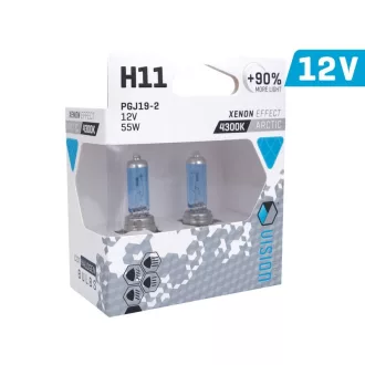   VISION arktikus fehér izzók H11 12V 55W PGJ19-2 U E4 +90%, 2 db., 58861