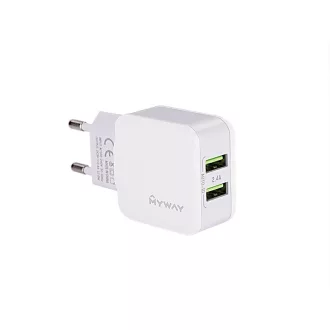 Hálózati töltő 2 USB 2.4A