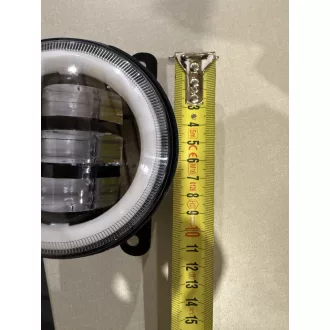   E jellel ellátott LED-es nappali menetfény és ködlámpa szett – 90 mm, 12V, index funkcióval