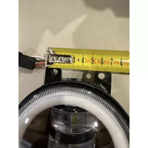 E jellel ellátott LED-es nappali menetfény és ködlámpa szett – 100 mm, 12V, index funkcióval