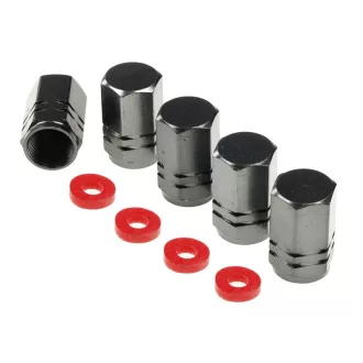 Szelepsapkák hatszögletű alumínium 5db