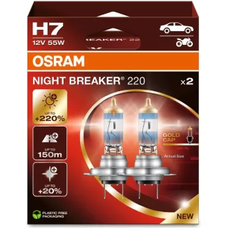 Osram Night Breaker H7, +220%, 2 darabos 64210NB220