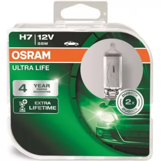 Izzó 12V/55W/H7 2db/ Osram Ultra Life 64210ULT