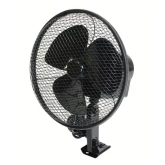 VENTILLÁTOR,Ventilátor 12 V OSZCILLÁLÓ 15CM Fekete