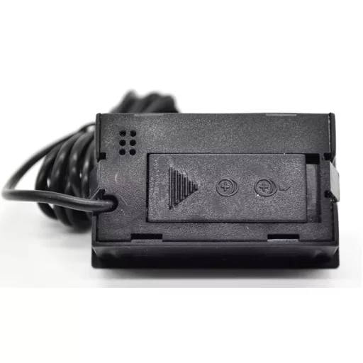 Elektronikus hőmérő LCD kijelzővel, 1 m-es szonda, 48 x 28 x 15 mm, Fekete