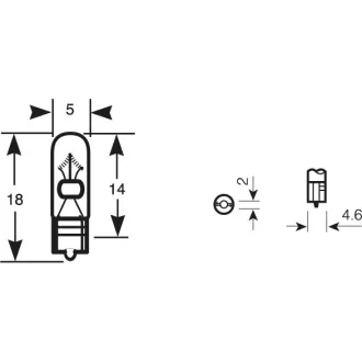 Ring, Izzó Műszerfalba, 1,2W, Narancs, 12V
